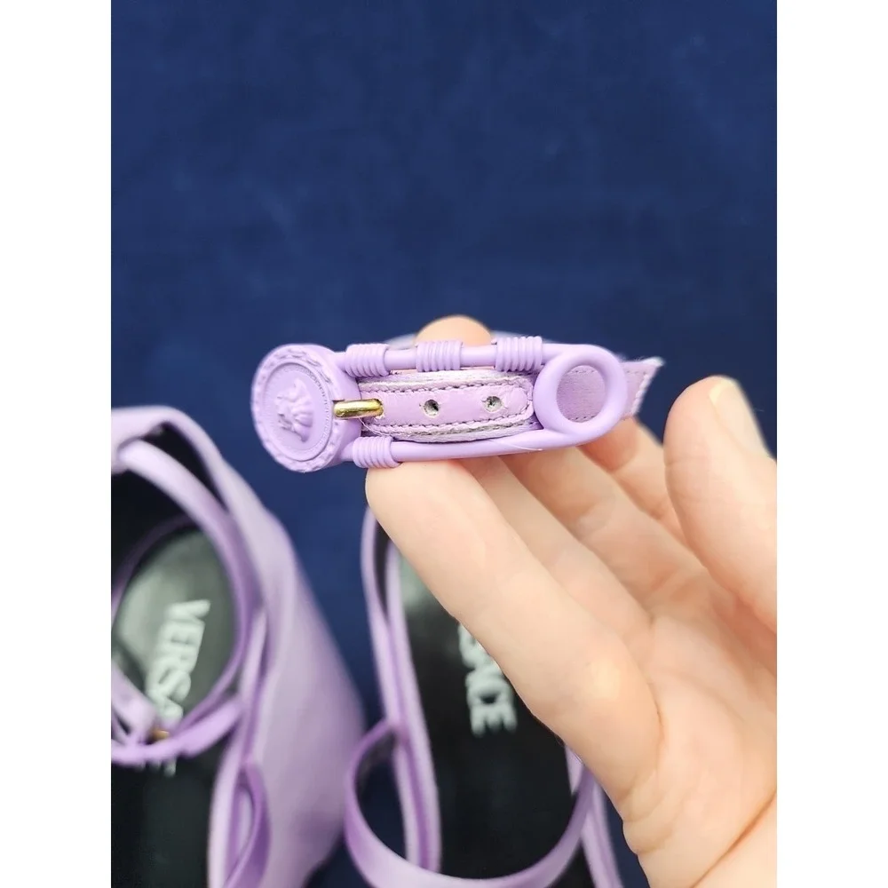 Versace Platform Sandals Shoes Nashville Summer Nights Sz 7  Lilac Purple Heels